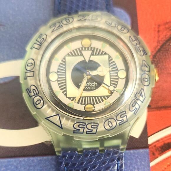 Swatch watch SüDPOL SDG106 1995 Scuba New Old Stock - Picture 4 of 8